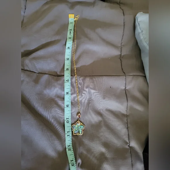 ✨️HP✨️Stauer | BNIB Pretty Rainbows End Abalone Pendant Chain Necklace - Picture 9 of 9